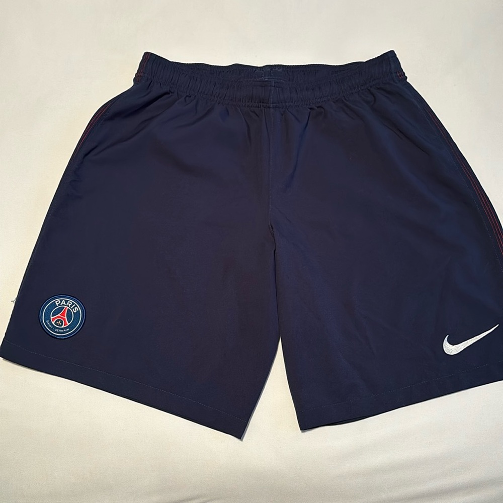 Nike Paris Saint Germain Navy Athletic Shorts